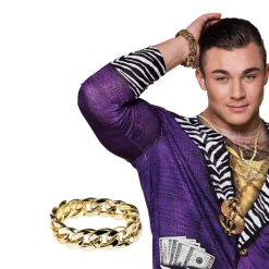 Armband Pimp, goldfarben