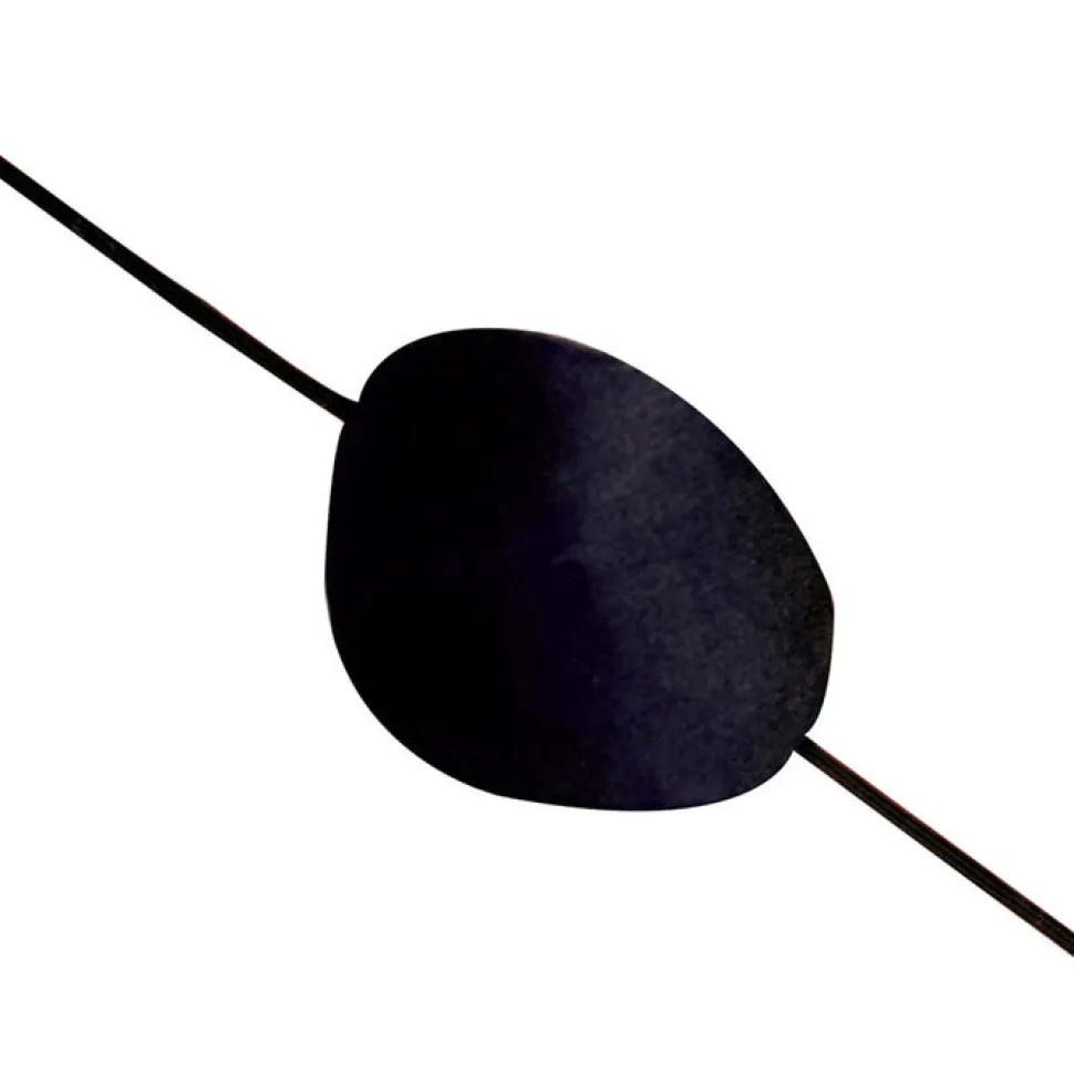 Augenklappe aus Satin, schwarz