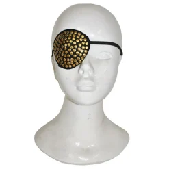 Augenklappe Pirat, mit goldenen Nieten