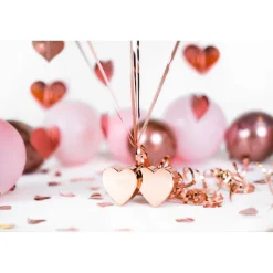 Ballongewicht Doppelherzen, Gewicht ca. 137g – Roségold