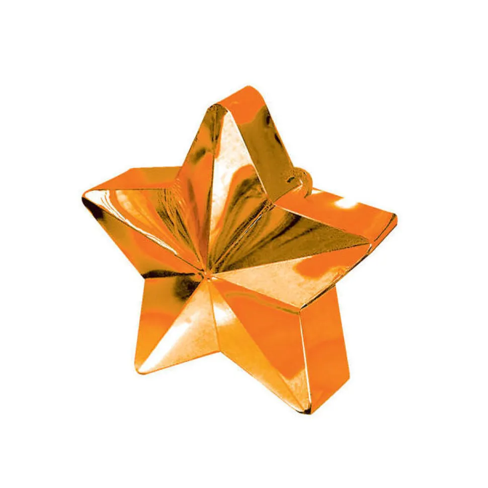 Ballongewicht Stern, Orange, Gewicht ca. 170g