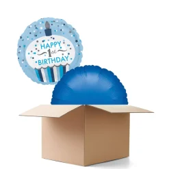 Ballongrüße 1st Birthday Cupcake Junge, 2 Ballons