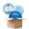Ballongrüße 1st Birthday Cupcake Junge, 3 Ballons