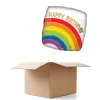 Ballongrüsse Birthday Regenbogen, 1 Ballon