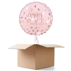 Ballongrüsse Blush Birthday, 1 Ballon