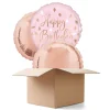 Ballongrüsse Blush Birthday, 3 Ballons