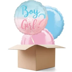 Ballongrüsse Boy or Girl, 3 Ballons