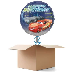 Ballongrüsse Cars Happy Birthday, 1 Ballon