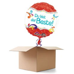 Ballongrüsse DU BIST DER BESTE, 1 Ballon