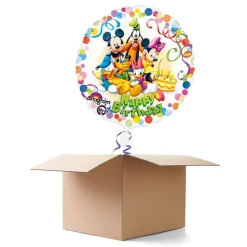 Ballongrüsse Happy B.day Mickey Party, 1 Ballon