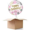 Ballongrüsse Happy Birthday Gems, 1 Ballon