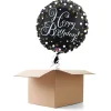 Ballongrüsse Happy Birthday, Sparkling, 1 Ballon