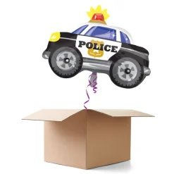 Ballongrüsse H-Birthday, Polizeiauto, 1 Ballon