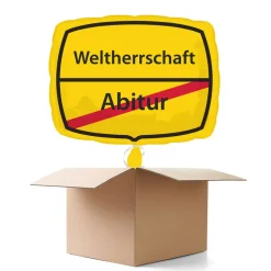 Ballongrüsse Schild Abitur, 1 Ballon