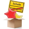 Ballongrüsse Schild Schulanfang XL, 3 Ballons