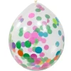 Ballon mit Konfetti, bunt, 30 cm, 4 St.