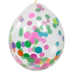 Ballon mit Konfetti, bunt, 30 cm, 4 St.