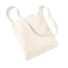 Baumwolltasche / Wurfbeutel 34x40 cm Schulterriemen Natur