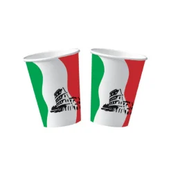 Becher, recycelbar aus Pappe, Italien 10 Stk. 0,2 ltr.
