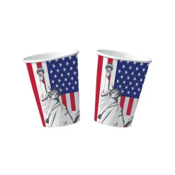 Becher, recycelbar aus Pappe, USA 10 Stk. 0,2 ltr.