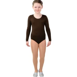 Body, braun, 4/4-arm, Größe 104-110