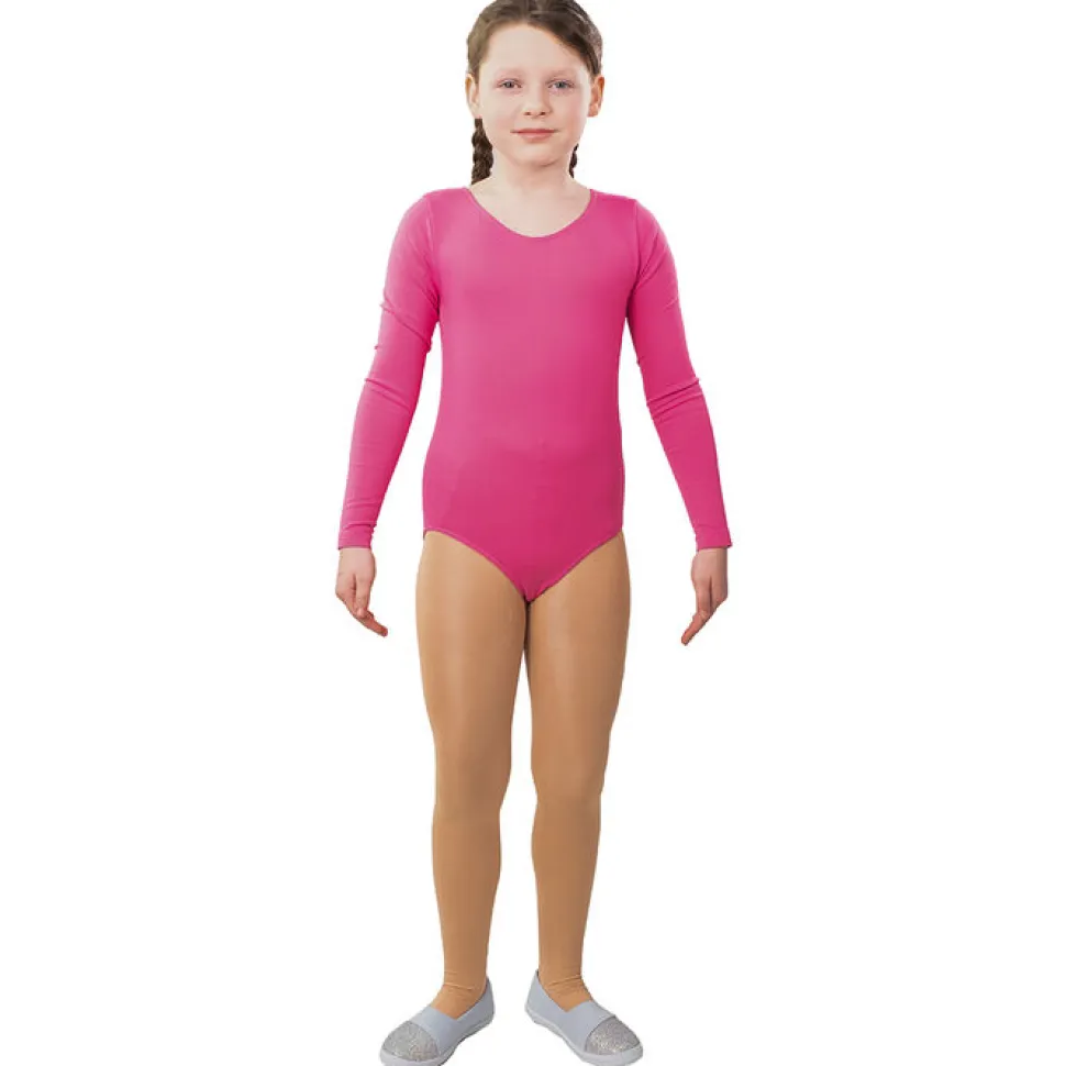 Body, pink, 4/4-arm, Größe 104/110, Elastisch