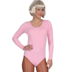 Body, rosa, 4/4-arm, Größe S-M, Elastisch
