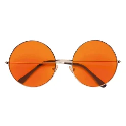 Brille 70er Jahre mit orangefarbenen Gläsern