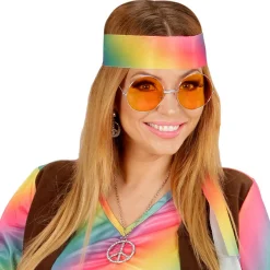 Brille 70er Jahre mit orangefarbenen Gläsern