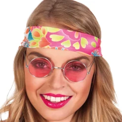 Brille Hippie John, rosa