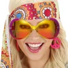 Brille Hippie pink-gelb