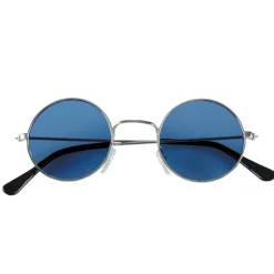 Brille John/Hippie, blaue Gläser