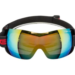 Brille Skifahrer mit verspiegelten Gläsern