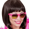 Brille 80s Neon Rosa