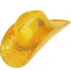 Cowboyhut mit Pailletten, gold