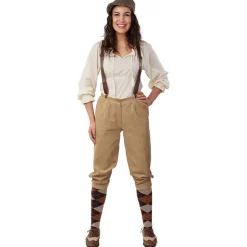 Damen-Hose Knickerbocker beige, Gr. 36-38