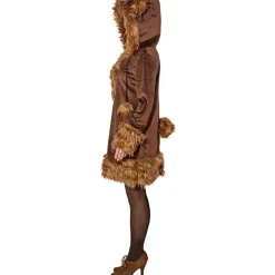 Damen-Kleid Bär mit Kapuze, Gr. 34-36