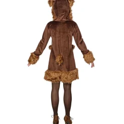Damen-Kleid Bär mit Kapuze, Gr. 34-36