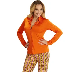 Damen-Kostüm Bluse, orange, Gr. S/M