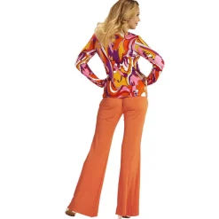 Damen-Kostüm Bluse Orchideen, Gr. S-M