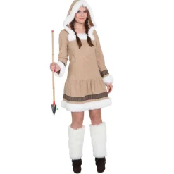 Damen-Kostüm Eskimo Girl Luxe ohne Stulpen Gr. 34