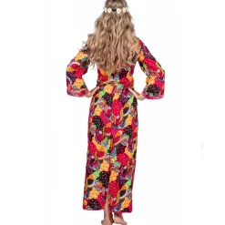 Damen-Kostüm Hippie Kleid bunt, Gr. 36