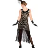 Damen-Kostüm Kleid Charleston Glanz, Gr. S-M