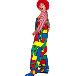 Damen-Kostüm Latzhose Clown, Gr. 38