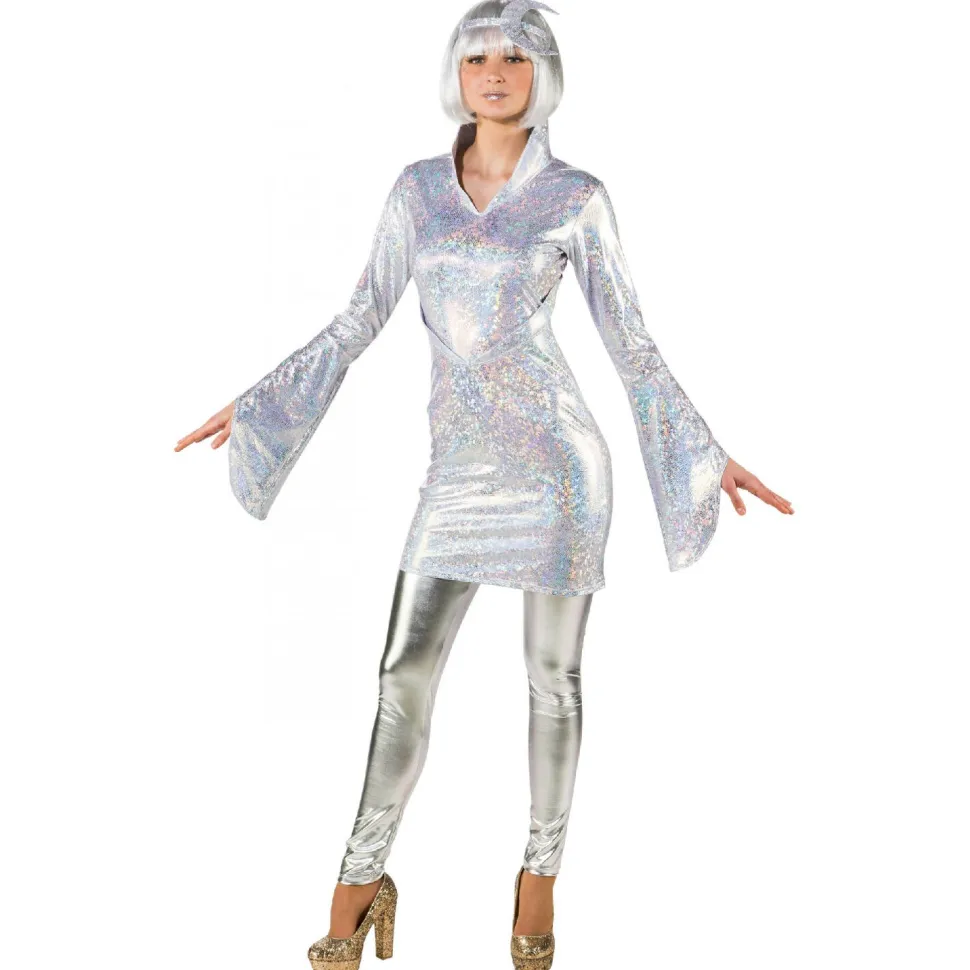 Damen-Kostüm Mond-Kleid irisierend, Gr. 34-36