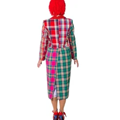 Damen-Kostüm Patchwork Frack Clown, Gr. 34-36