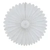 Deko-Fächer / Rosette, ca. Ø 60 cm, schwer entflammbar, Weiß