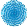 Deko-Fächer / Rosette, ø 35 cm, schwer entflammbar, Bayern Rauten