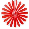 Deko-Fächer / Rosette, ø 35 cm, schwer entflammbar, Rot-Weiß