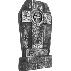 Deko Grabstein Skull Cross RIP, 50x27 cm